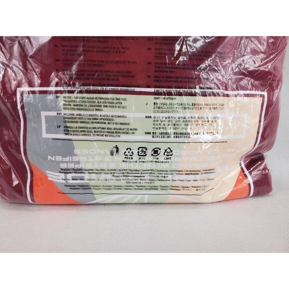 Adidas Graphic Fleece Sweatshirt Red/Maroon Men’s XL HY3062 NWT - Picture 6 of 9